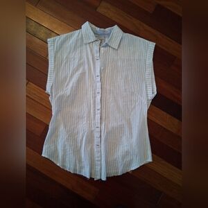 Tristan Blue Striped Button-Down Shirt